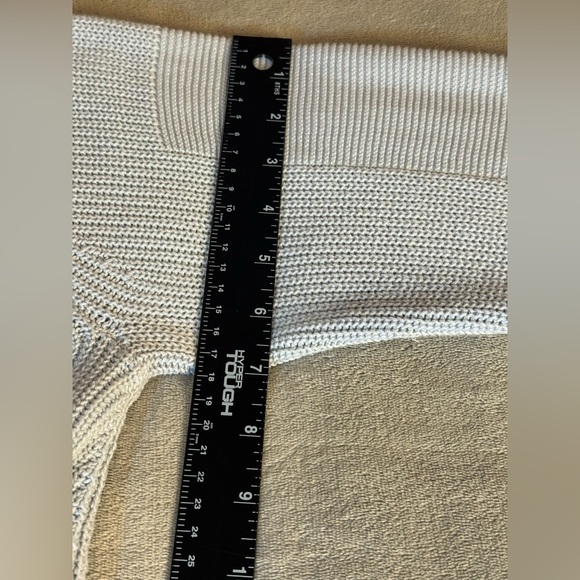 Brochu Walker Like NWOT Light Gray Cotton Knit Luxury Crew Neck Sweater Small - Picture 10 of 10